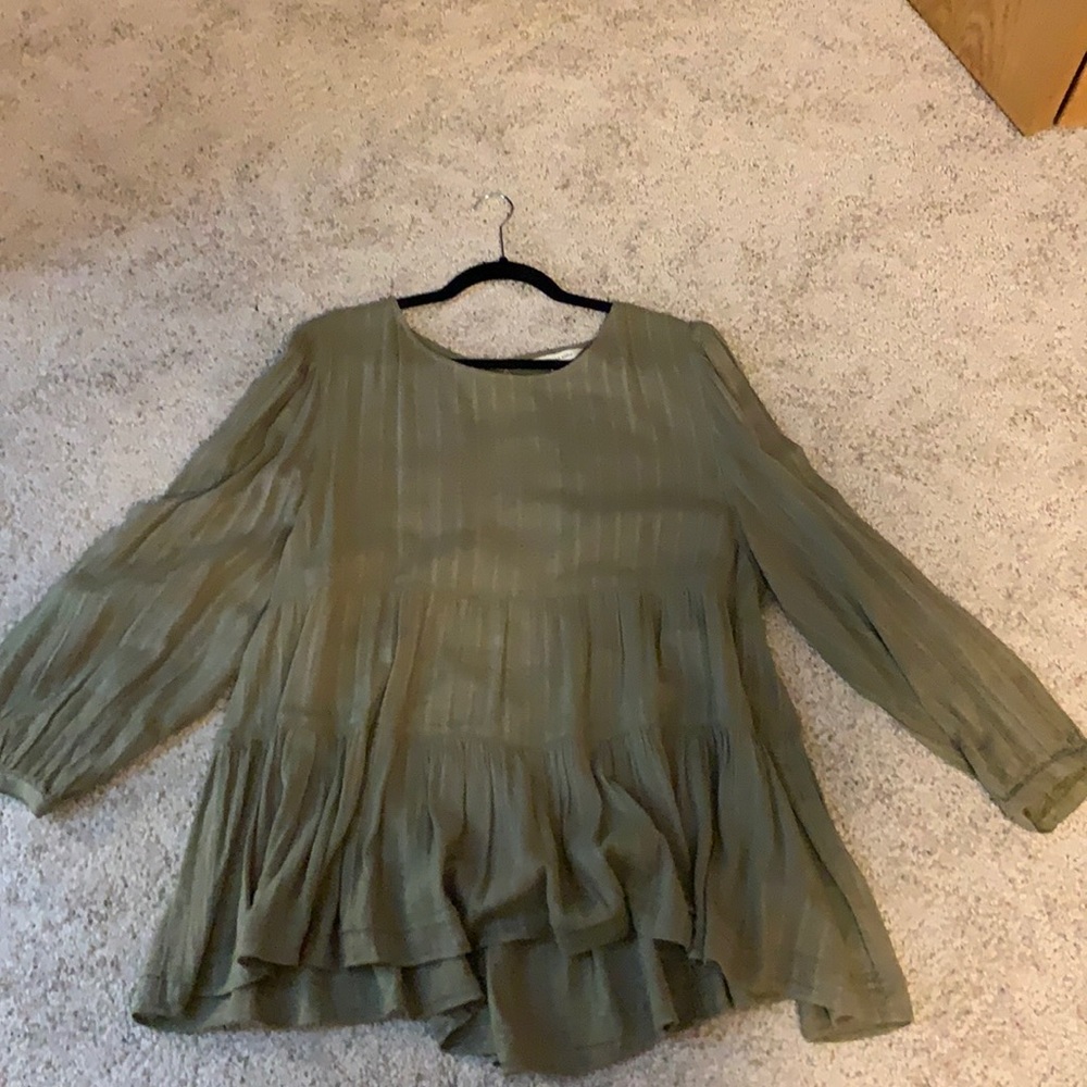 dressy olive top
